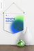 Free Hanging Canvas Pennant Mockup, Front View Psd