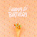 Free Happy Birthday Mock-Up And Ice Cream Cone Psd