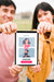 Free Happy Couple Concept Mock-Up Psd