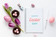 Free Happy Easter Concept Mock-Up Psd