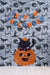 Free Happy Halloween Garland And Pumpkin With Cat On It Psd