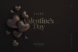 Free Happy Valentines Day Background Mockup With Wooden Decorative Love Hearts Top View Psd