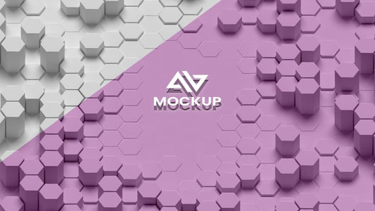 Free Hexagonal 3D Background Psd