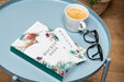 Free High Angle Book Mock-Up On Coffee Table Psd