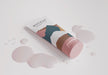 Free High Angle Cream Container And Bubbles Psd