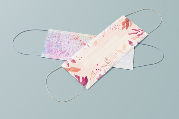 Free High Angle Masks With Colorful Pattern Psd