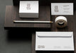 Free High Angle Mock-Up Stationery On Wood Composition Psd