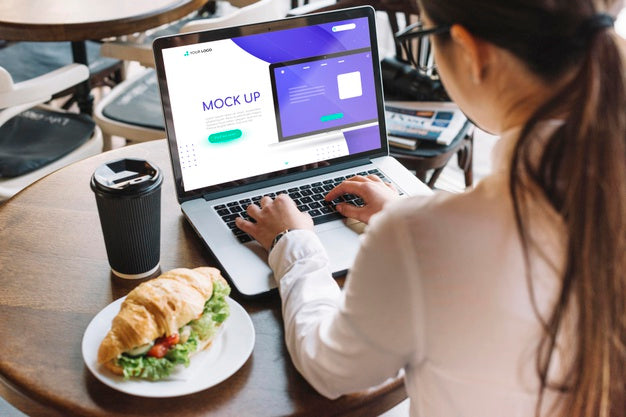 Free High Angle Of Business Concept Mock-Up Psd
