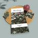 Free High Angle Of Card With Plum On Golden Tray Psd
