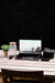 Free High Angle Of Desk With Laptop And Glasses Psd