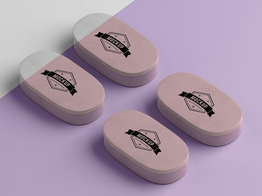 Free High Angle Of Packaging Box Mock-Up Psd
