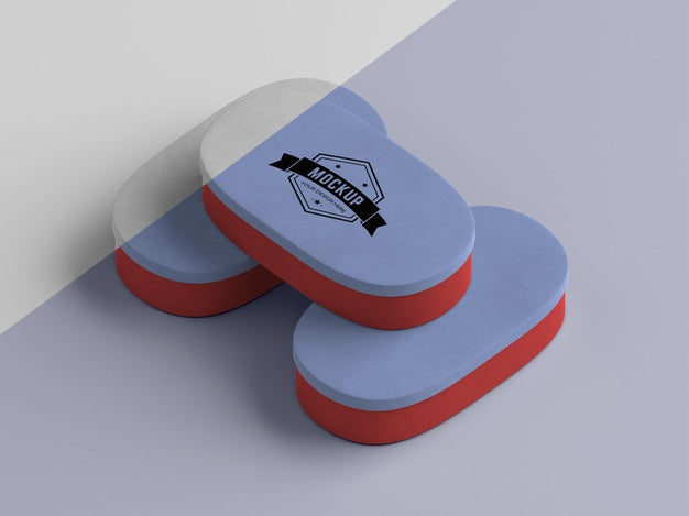 Free High Angle Of Packaging Box Mock-Up Psd