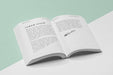 Free High Angle Open Book Mock-Up Psd