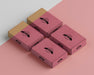Free High Angle Red Boxes Arrangement Psd