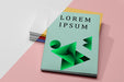 Free High Angle Tower Of Books With Gradient Shapes Psd