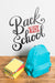 Free High View Backpack With Pile Of Books Psd