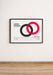 Free Horizontal Framed Poster Template Mockup Hanged On Wall Psd