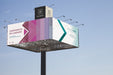 Free Huge Billboard Mockup On Blue Sky Background Psd