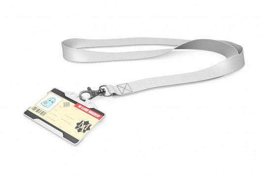 Free Id Card Mockup On Necklace Psd