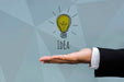 Free Idea With Light Bulb Marketing Innovation Psd