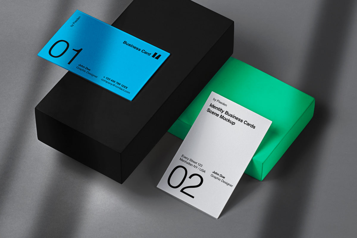 Free Identity Brand Psd Business Card Mockup