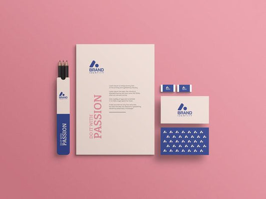 Free Identity Branding Stationery Mockup Psd