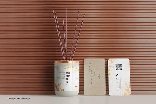 Free Incense Air Freshener Reed Diffuser Mockup Psd