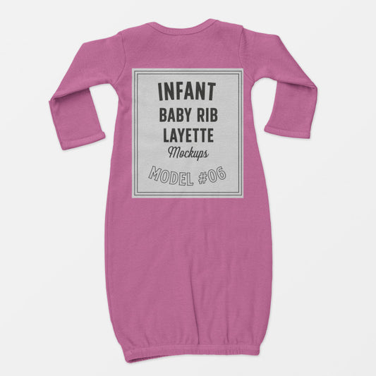 Free Infant Baby Rib Layette Mockup Psd