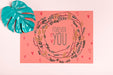 Free Inspirational Quote On Paper With Painted Leaf Psd