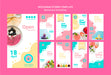 Free Instagram Smoothie Stories Set Template Psd