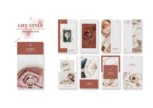 Free Instagram Stories Templates For Lifestyle Psd