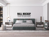 Free Interior Bedroom Wall Mockup Psd