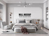 Free Interior Bedroom Wall Mockup Psd