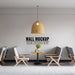 Free Interior Coffee Shop Wall Mockup Psd