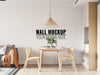 Free Interior Dining Room Wall Mockup Psd