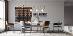Free Interior Dining Room Wall Mockup Psd