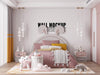 Free Interior Kids Bedroom Wall Mockup Psd
