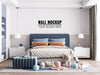 Free Interior Kids Bedroom Wall Mockup Psd