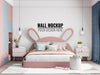 Free Interior Kids Bedroom Wall Mockup Psd