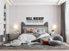 Free Interior Kids Bedroom Wall Mockup Psd