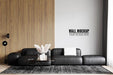 Free Interior Living Room Wall Mockup Psd