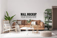 Free Interior Living Room Wall Mockup Psd