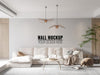 Free Interior Living Room Wall Mockup Psd
