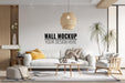 Free Interior Living Room Wall Mockup Psd
