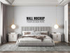 Free Interior Modern Bedroom Wall Mockup Psd