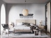 Free Interior Modern Bedroom Wall Mockup Psd