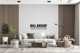 Free Interior Modern Living Room Wall Mockup Psd
