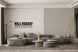 Free Interior Modern Living Room Wall Mockup Psd