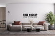Free Interior Modern Living Room Wall Mockup Psd