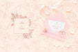 Free Invitation Mock-Up And Wedding Rings Psd